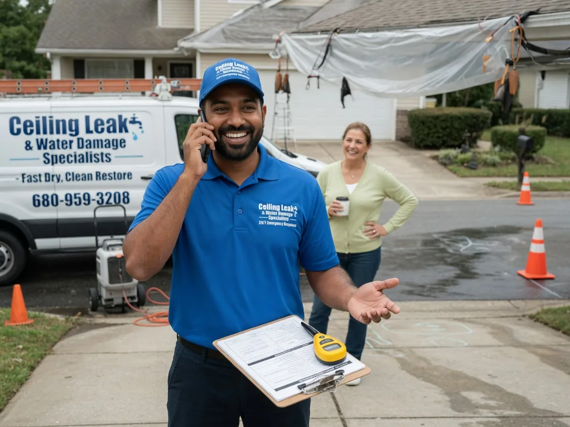 Ceiling Leak Cleanup Gibbstown, NJ FAQs